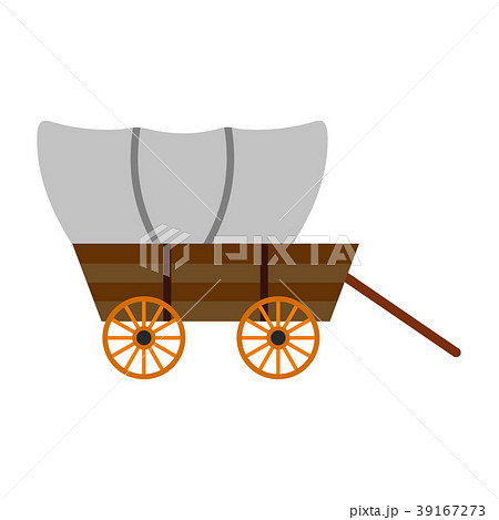 Western covered wagon icon 39167273