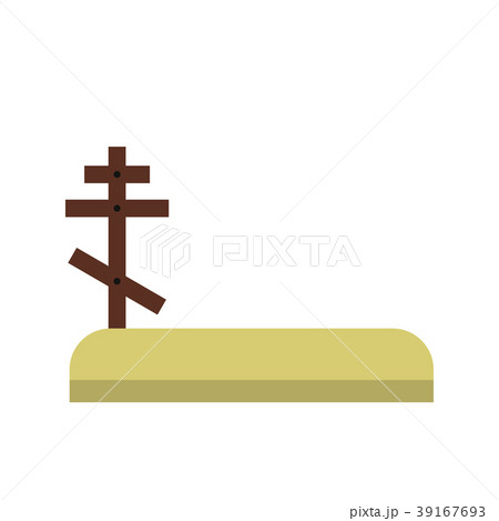 Cemetery icon flat Cemetery icon flat 39167693