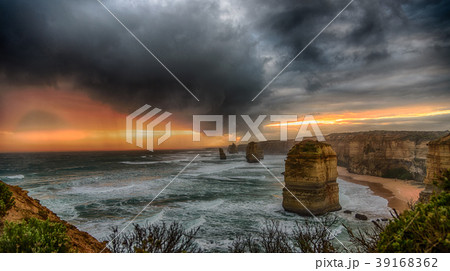 オーストラリア・グレートオーシャンロードの十二使徒　HDRイメージ 39168362