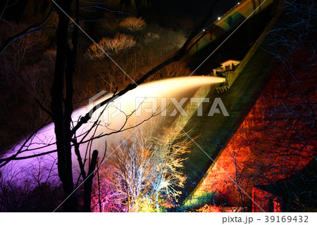 引原ダム放水ライトアップ 39169432