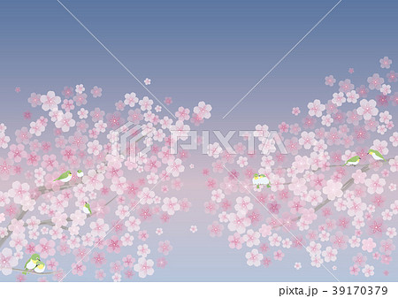 春の景色 目白の集いのイラスト素材 39170379 Pixta