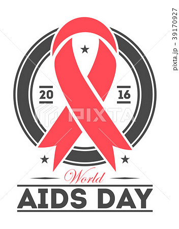 World aids day label  39170927