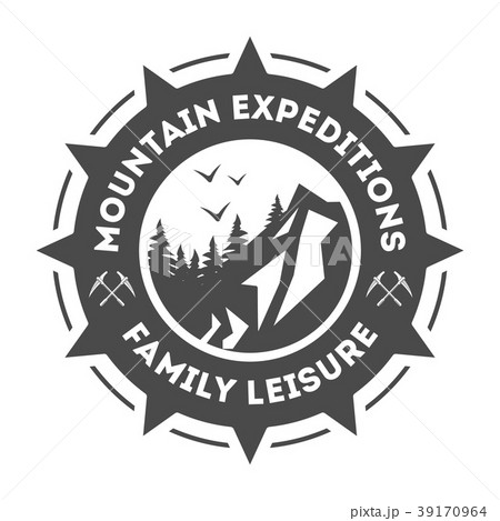 Mountain Explorer Vintage Isolated Labelのイラスト素材 39170964