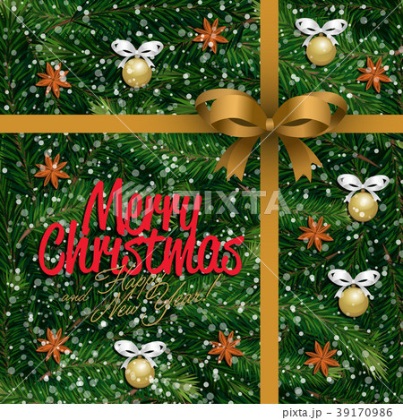 Merry Christmas and New Year background 39170986