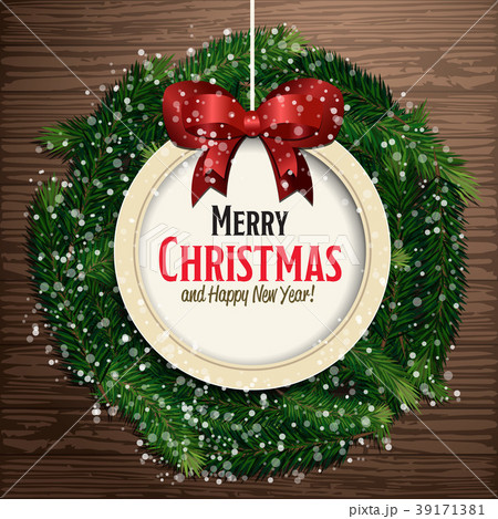 Merry Christmas and Happy New Year greeting card Merry Christmas and Happy New Year greeting card 39171381