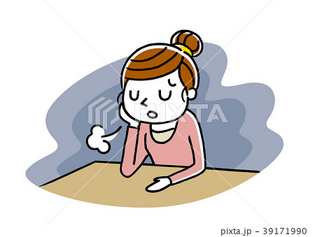 女性:うつ、落ち込む 女性:うつ、落ち込む 39171990