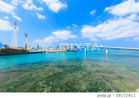 西海岸道路 沖縄 沖縄西海岸道路の写真素材