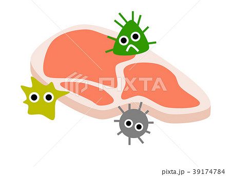 食中毒のイラスト素材