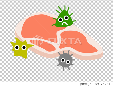 食中毒のイラスト素材