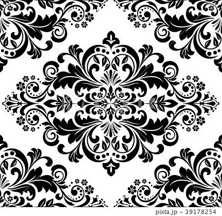 Damask Seamless Floral Pattern Royal Wallpaper のイラスト素材