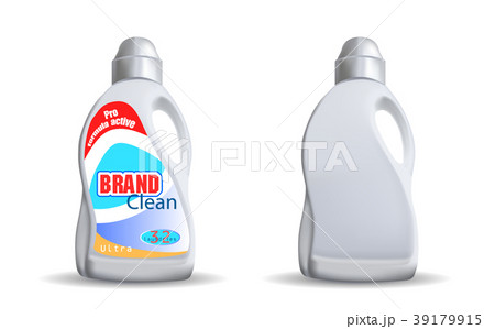 Household chemicals blank plastic bottles with 39179915