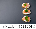 Salmon canape sandwiches with baguette  39181038