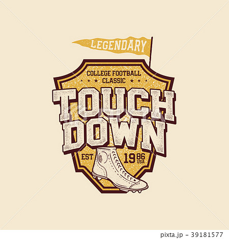 Classic college t shirt design. American football Classic college t shirt design. American football 39181577