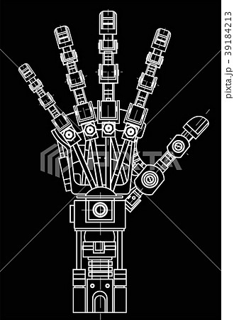 Robot arm. This vector illustration be used as an Robot arm. This vector illustration be used as an 39184213