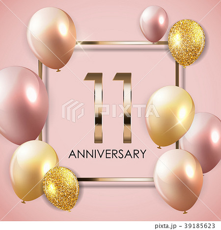 Template 11 Years Anniversary Background with Template 11 Years Anniversary Background with 39185623