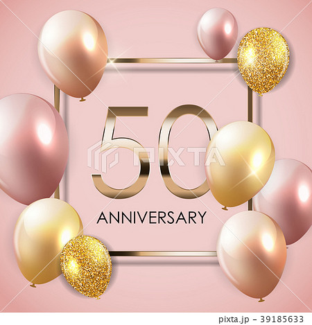 Template 50 Years Anniversary Background with 39185633