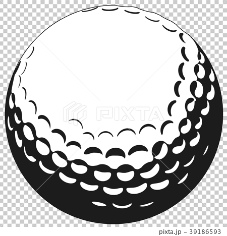 ゴルフボールのイラスト素材 39186593 Pixta
