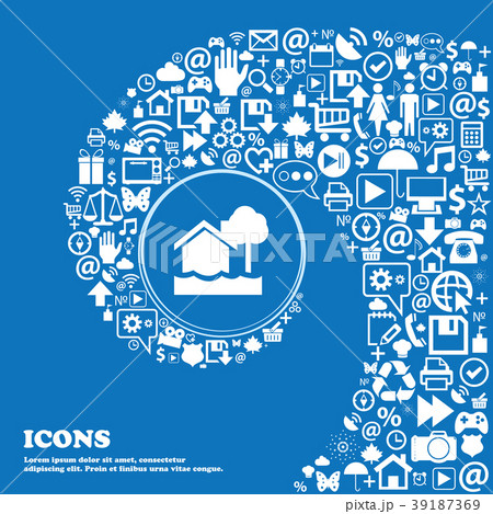 flooding home icon . Nice set of beautiful icons t flooding home icon . Nice set of beautiful icons t 39187369