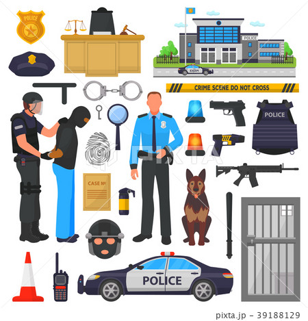 Police vector policeman character and 39188129
