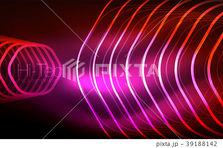 Outline hexagons, glowing geometric shapes Outline hexagons, glowing geometric shapes 39188142