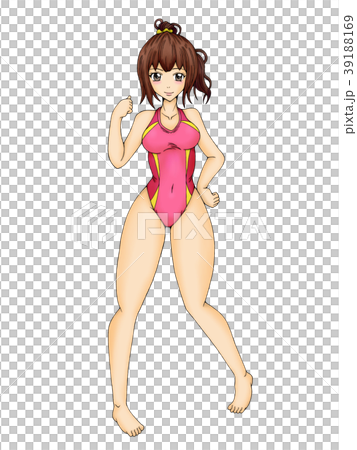 競泳水着の女性 39188169