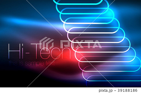 Glowing ellipses dark background, waves and swirl Glowing ellipses dark background, waves and swirl 39188186