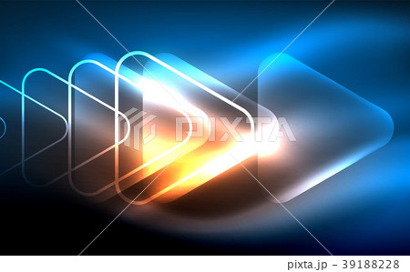 Glowing vector triangle geometric shapes in dark Glowing vector triangle geometric shapes in dark 39188228