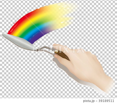 畫彩虹（畫刀） 39189511