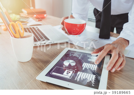Business man working with digital tablet 39189665