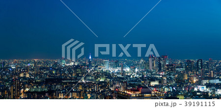東京の夜景パノラマ 39191115