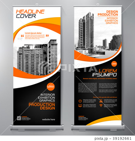 Business Roll Up. Standee Design. Banner Template. 39192661