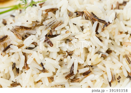 Delicious wild rice closeup. Delicious wild rice closeup. 39193358