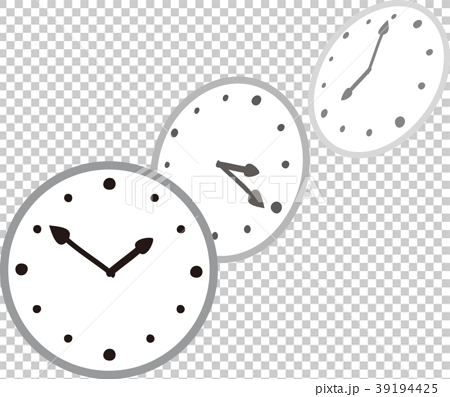 時の流れのイメージ 時計のイラスト素材