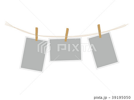 洗濯バサミで吊るした写真 洗濯バサミで吊るした写真 39195050