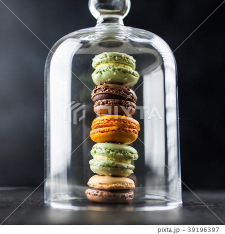 Assortment of macaron cookies 39196397
