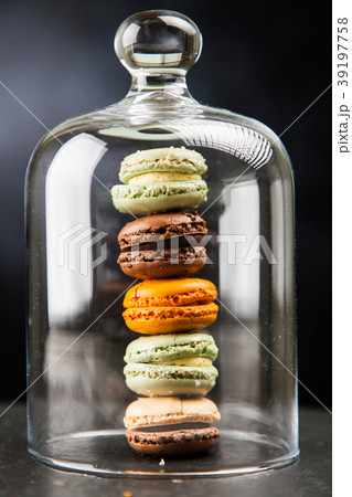 Assortment of macaron cookies 39197758