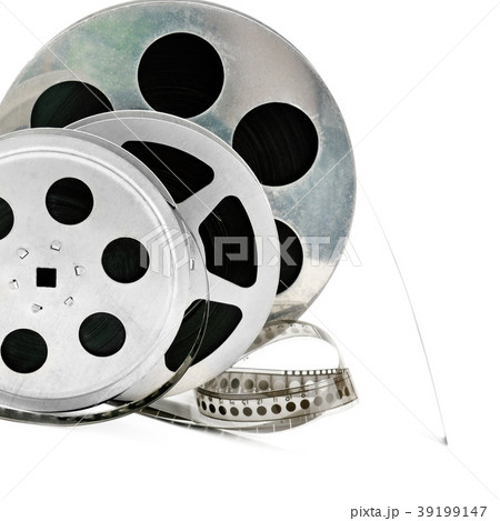 Film strip isolated on white background.  39199147