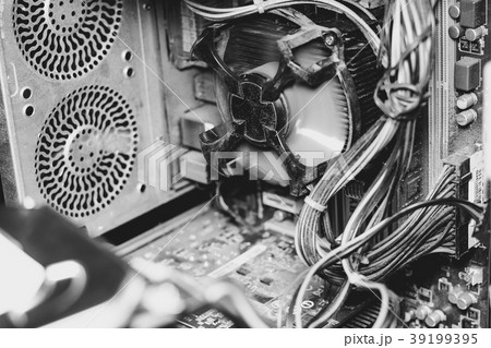 Computer board chip circuit cpu core blue Computer board chip circuit cpu core blue 39199395