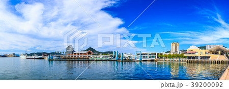 佐世保港　万津・鯨瀬埠頭　パノラマ　【長崎県佐世保市】 39200092