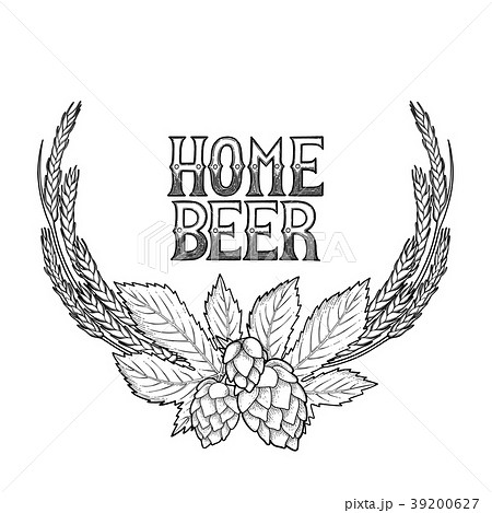 Graphic hop and malt 39200627