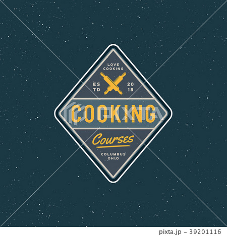 vintage cooking classes logo. retro styled 39201116
