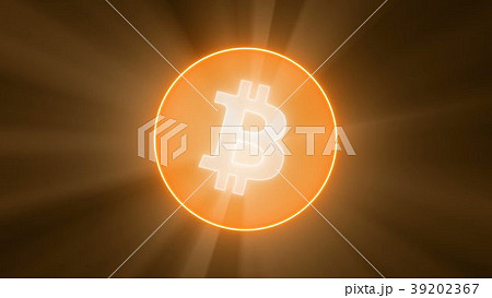 Bitcoin Shining Logo 39202367