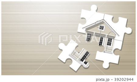 Dream house concept with puzzle house Dream house concept with puzzle house 39202944