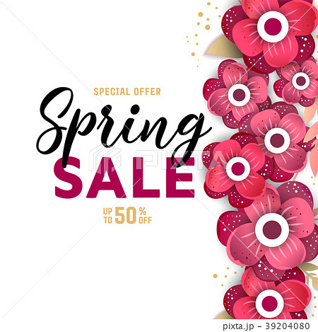 Spring sale paper cut  flowers for your design 39204080