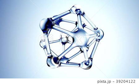 DNA molecule made of water 3d illustration 39204122