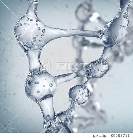 DNA molecules on the science background. 39205711