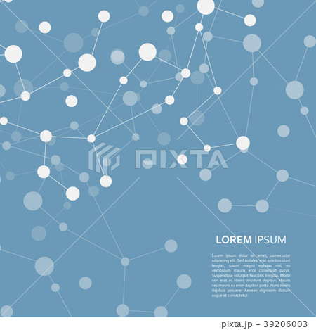 Molecule structure vector background 39206003
