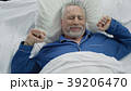 Happy senior male waking up in good mood at home Happy senior male waking up in good mood at home 39206470