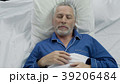 Old man enjoying sleeping comfort due to Old man enjoying sleeping comfort due to 39206484