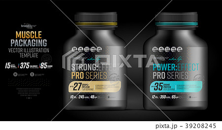 Protein powder tub design template Protein powder tub design template 39208245